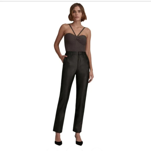 FAVORITE DAUGHTER THE CARLA VEGAN LEATHER TROUSER size XXS - Picture 1 of 9